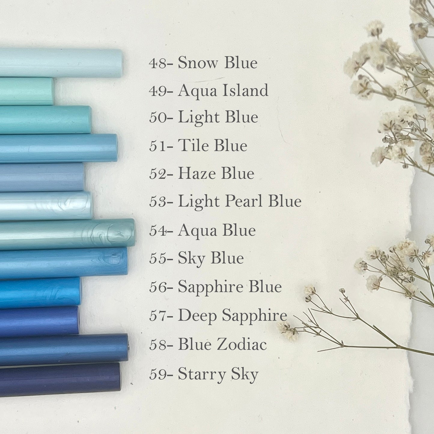 49-Aqua Island Wax Seal Sticks – Pack of 5