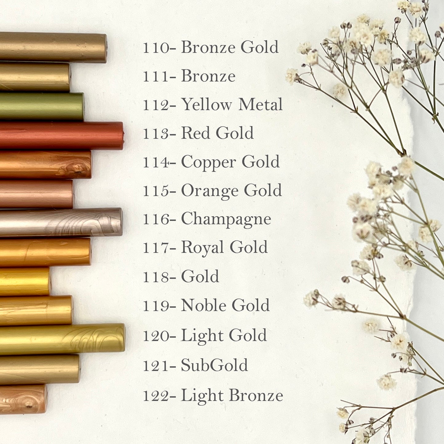 111-Bronze Wax Seal Sticks – Pack of 5