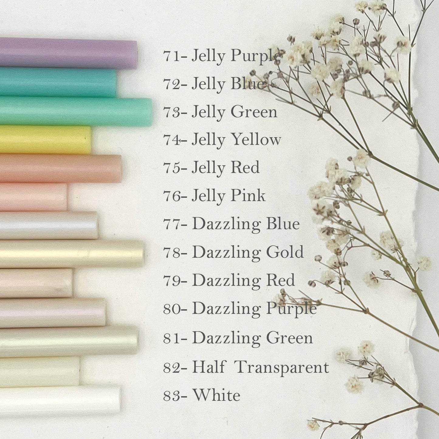 76-Jelly Pink Wax Seal Sticks – Pack of 5