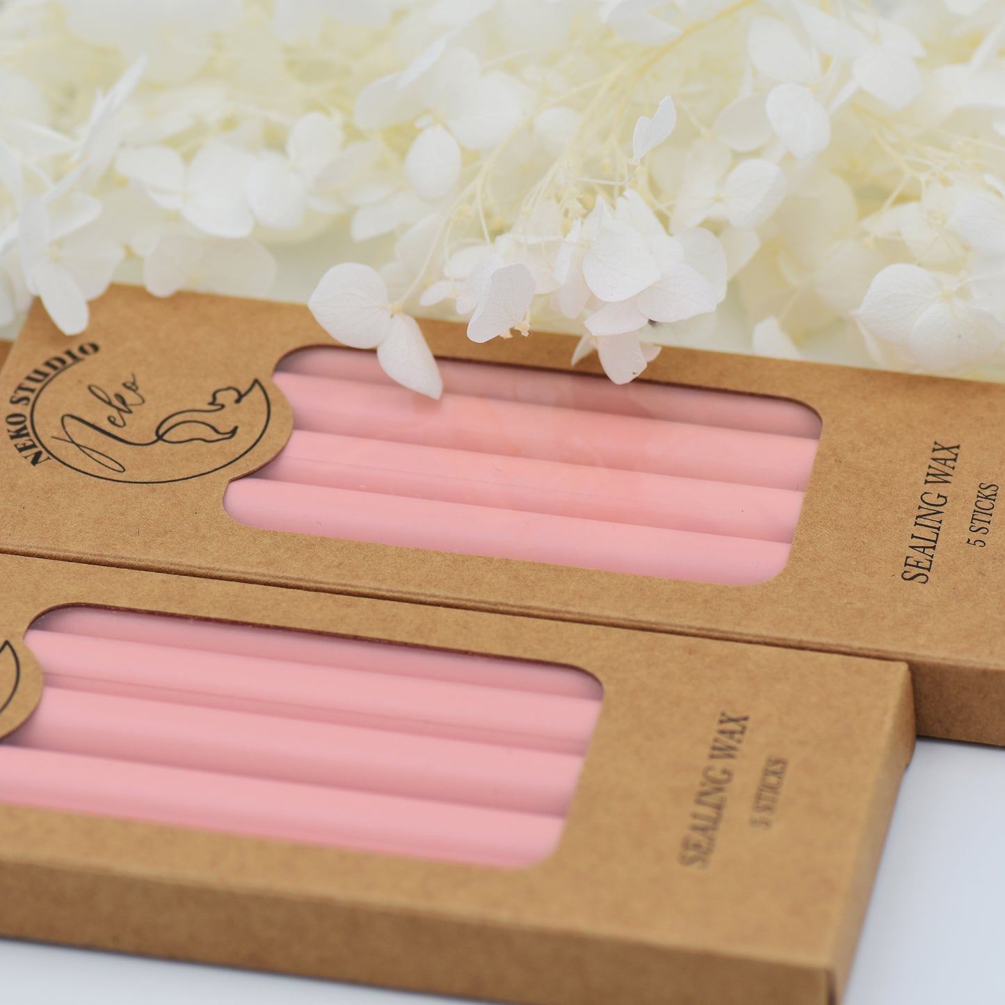 04-Pink Orange Wax Seal Sticks – Pack of 5