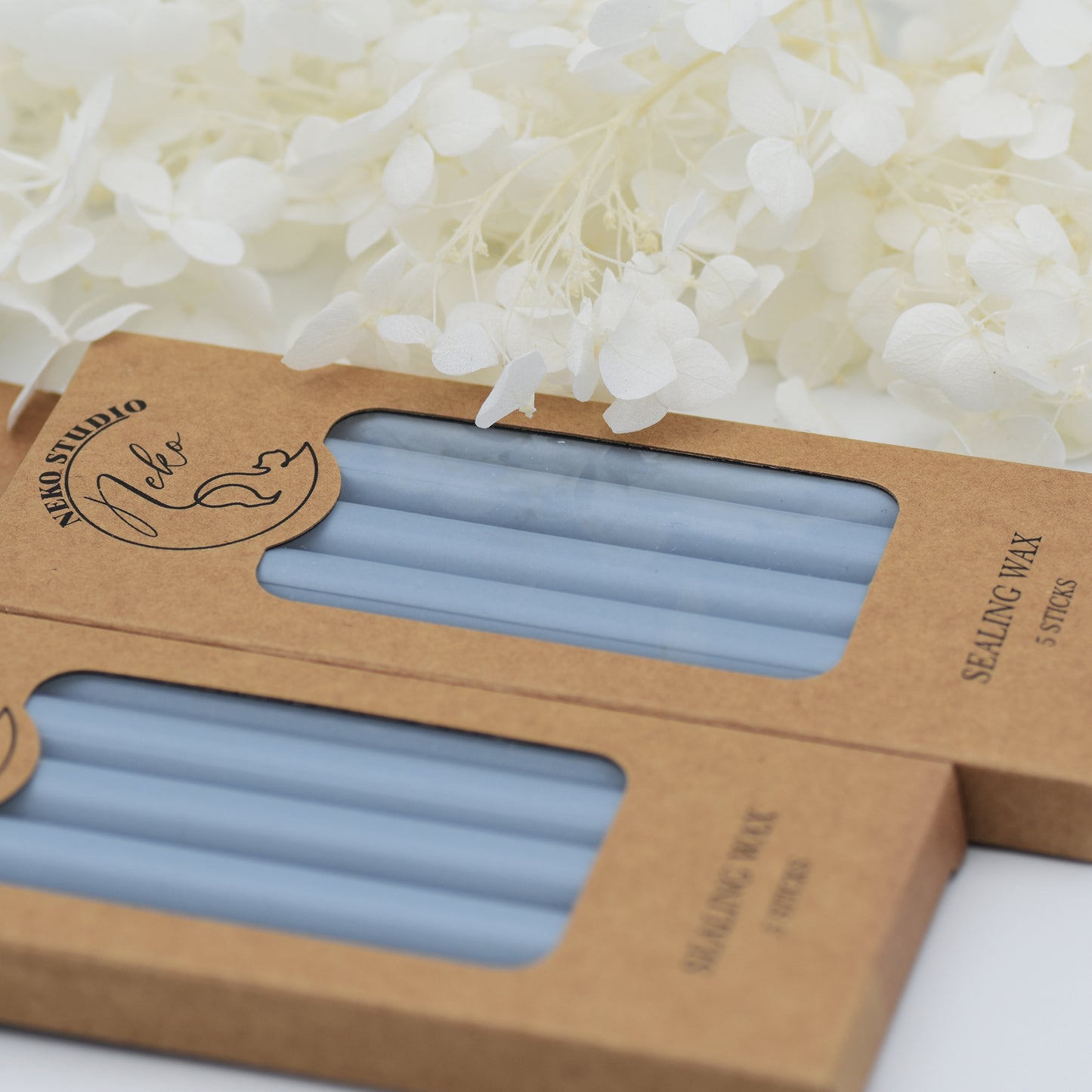 100-Gray Blue Wax Seal Sticks – Pack of 5