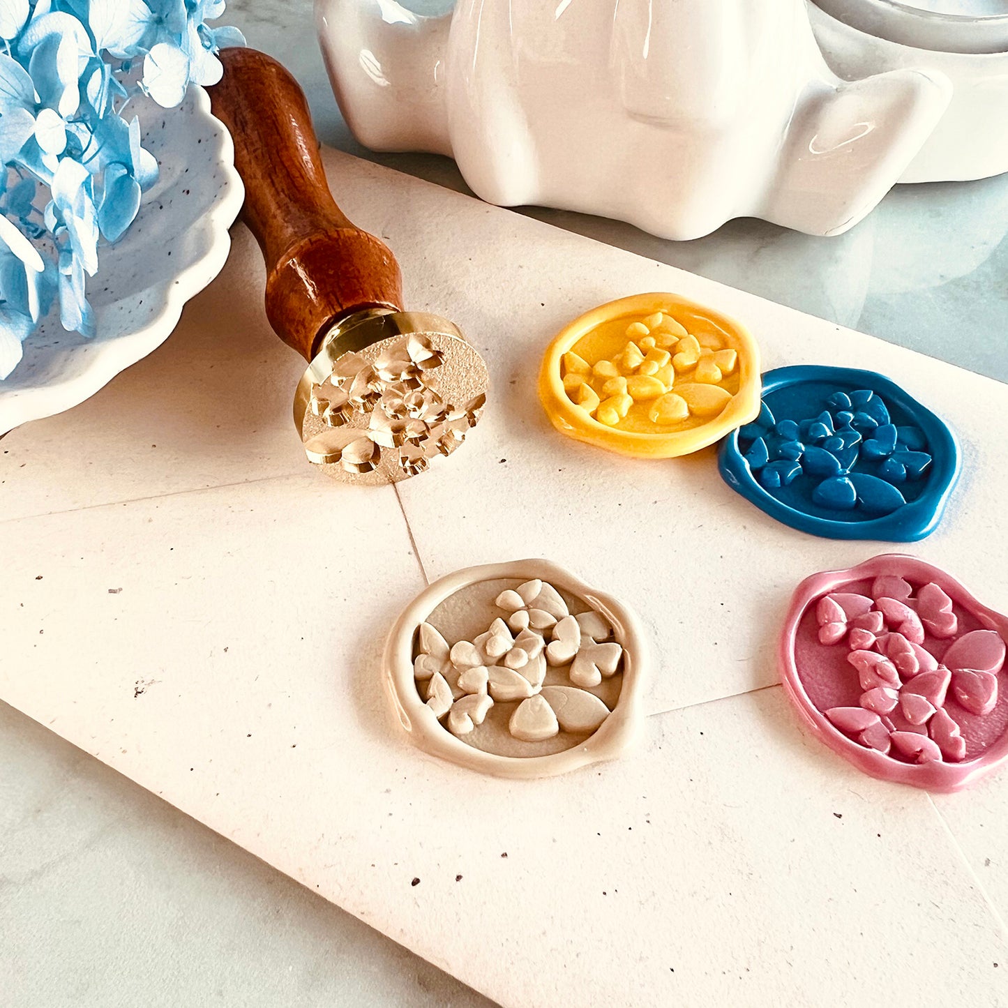 3D Butterfly Swarm Wax Seal Stamp (25mm)