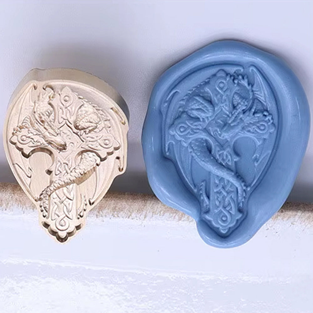 Celtic Dragon Wax Seal Stamp (28x20 mm)