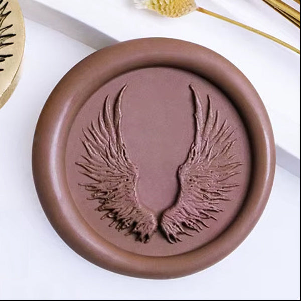 Angel Wings Wax Seal Stamp – Brass Stamp size 25 mm.