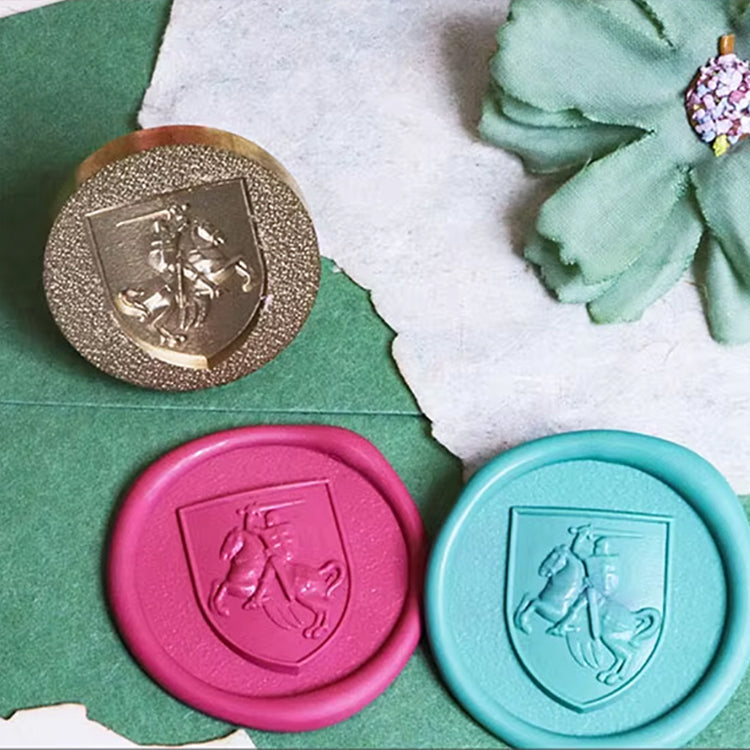 Knight Crest Wax Seal Stamp size 25mm