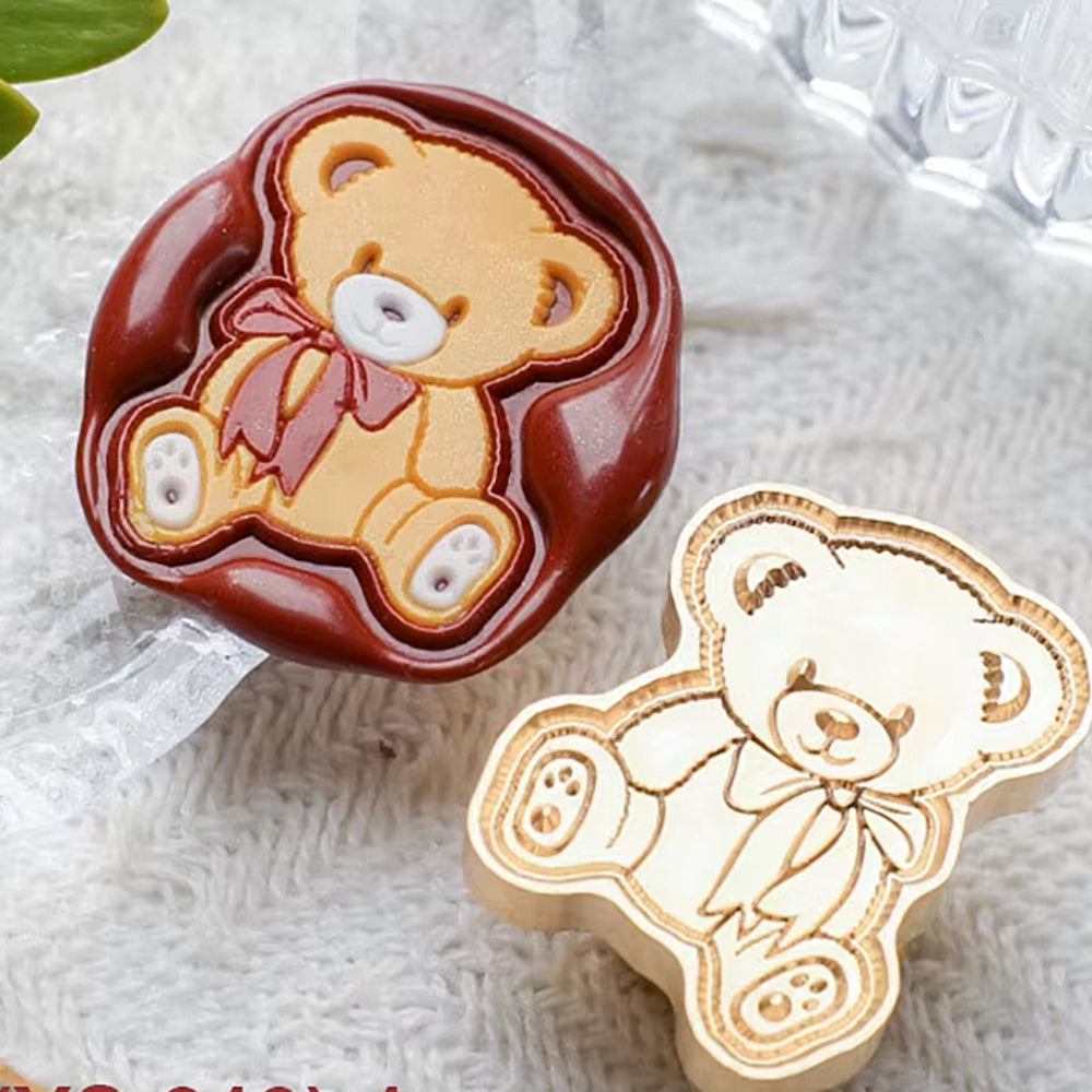 Teddy Bear Wax Seal Stamp (22x27mm)