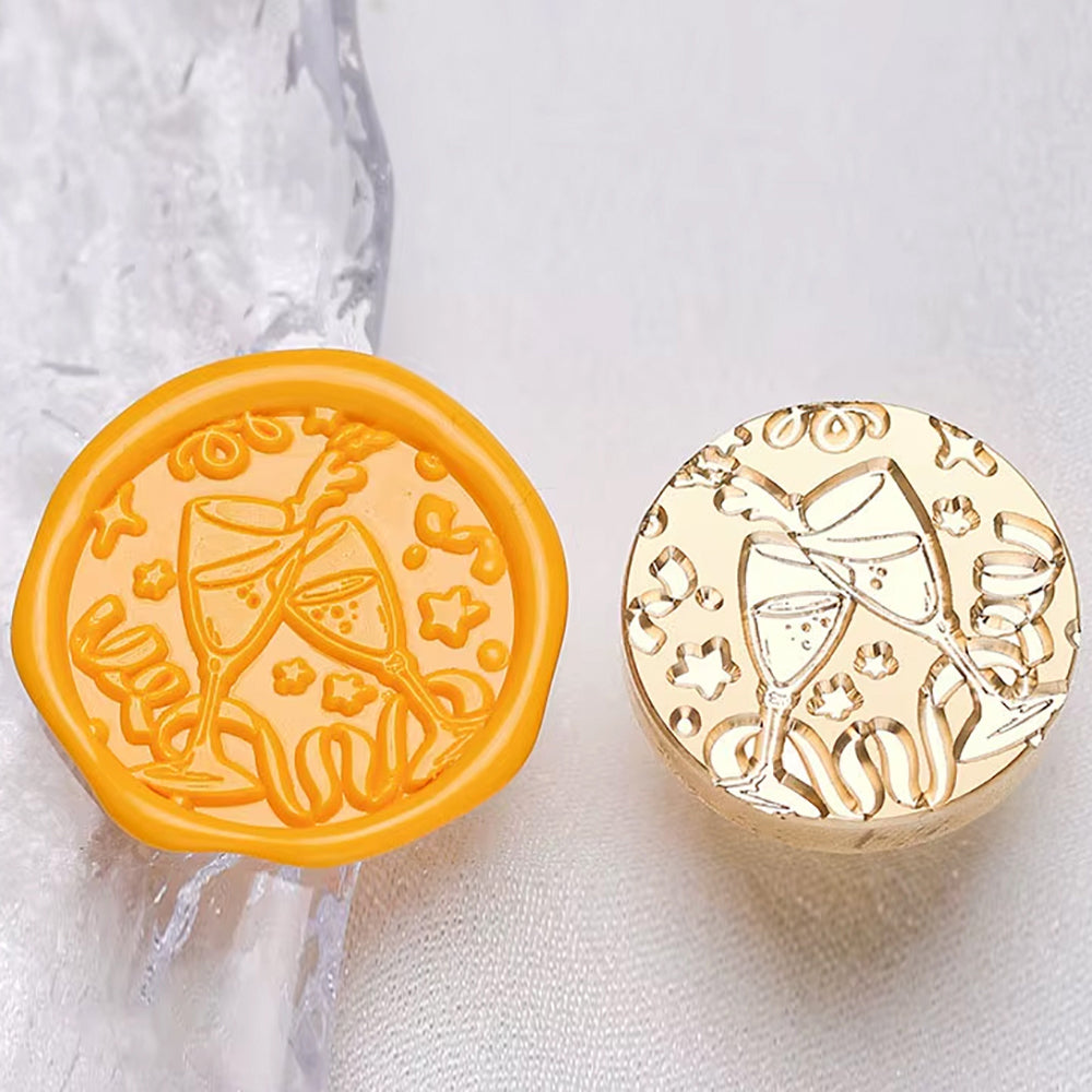 Celebration Champagne Wax Seal Stamp (25mm)