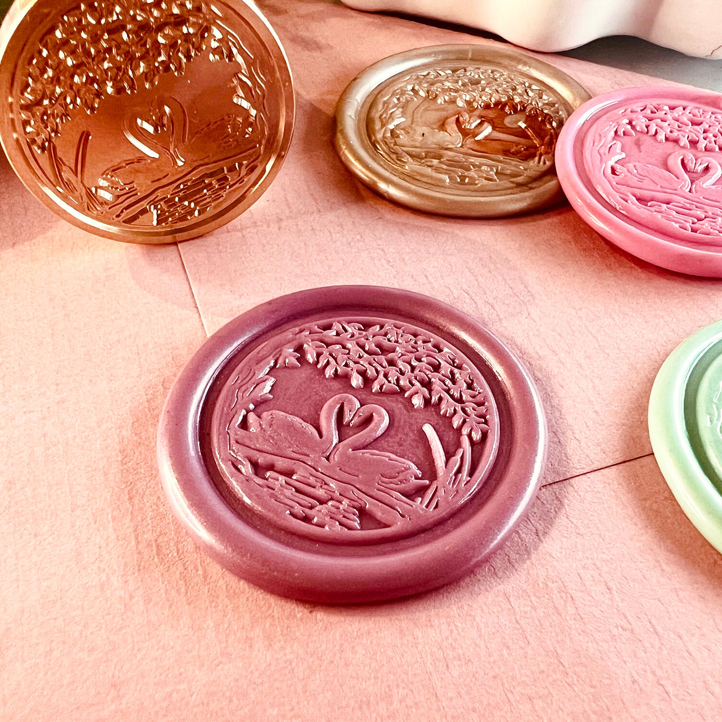 Romantic Swan Wax Seal Stamp (30mm)