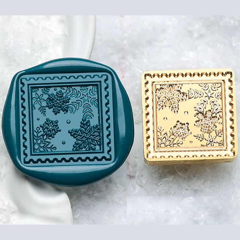 Snowflake Postage Stamp Wax Seal Stamp (25x25mm)