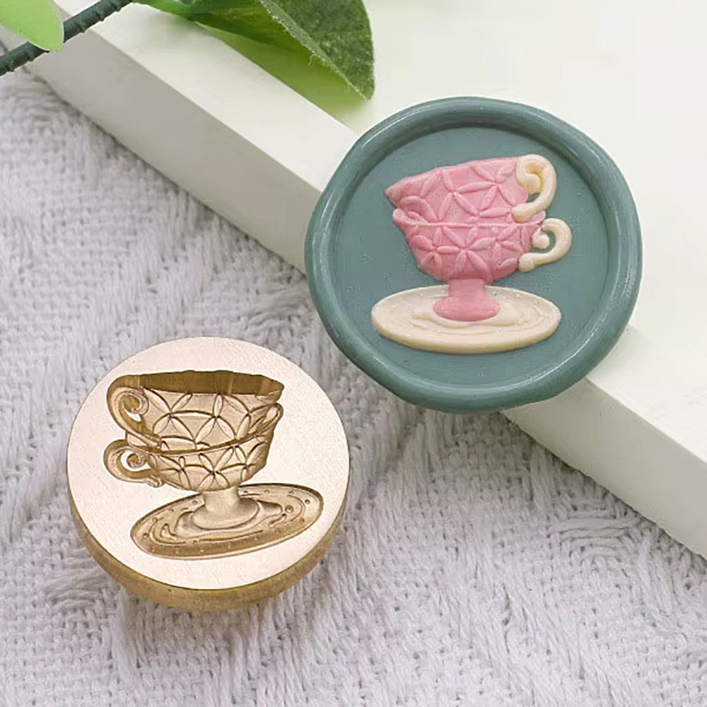 3D Teacup Wax Seal Stamp size 25mm