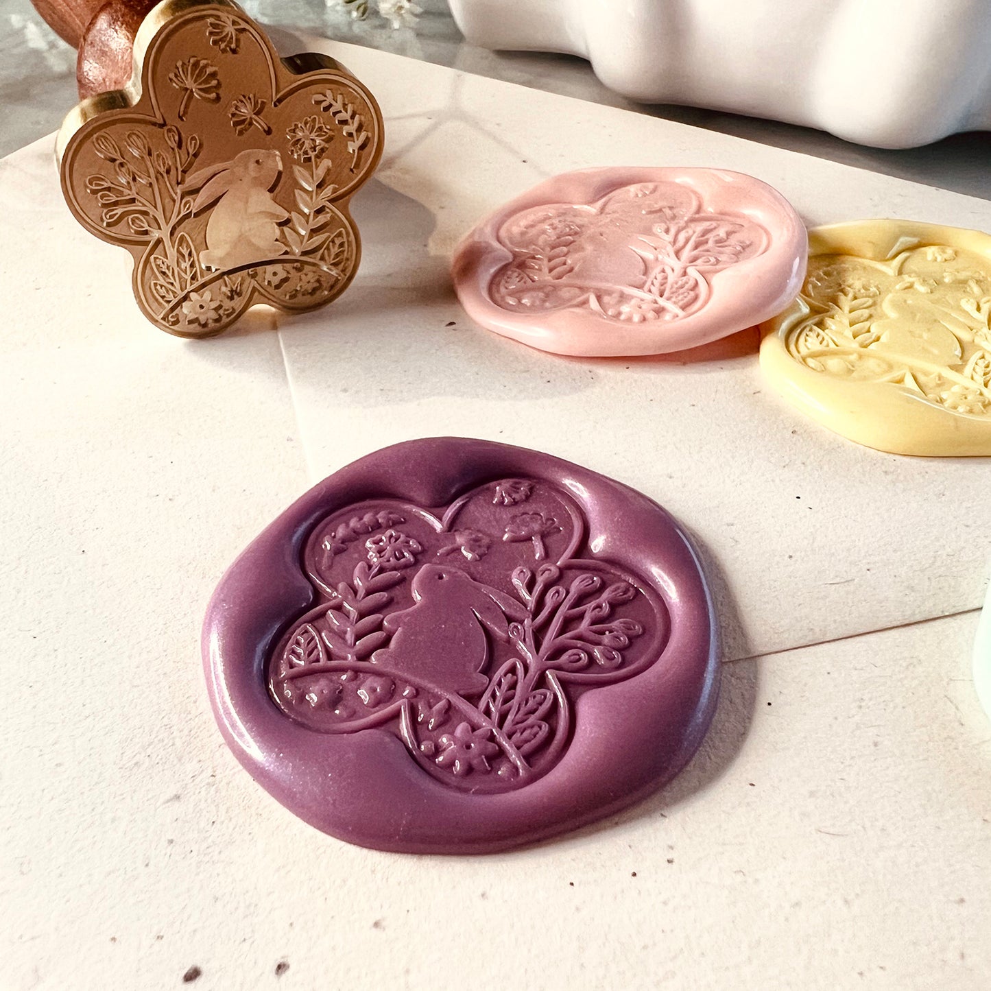 Spring Bunny Wax Seal Stamp (28mm)