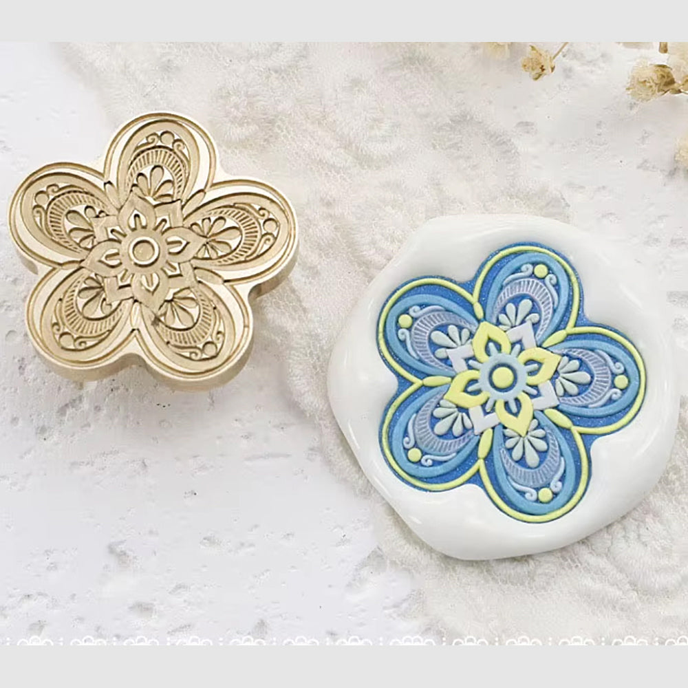 Floral Mandala Wax Seal Stamp (28mm)