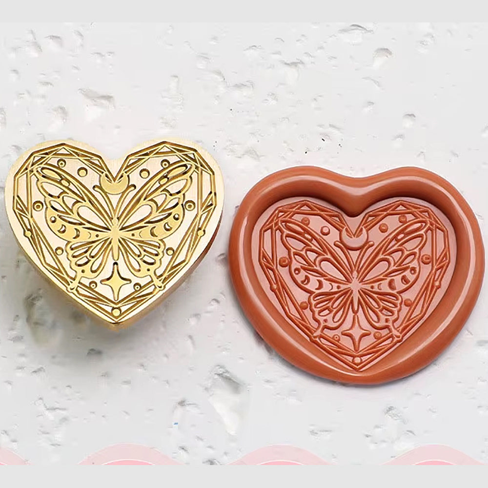 Heart Butterfly Wax Seal Stamp (24x27mm)