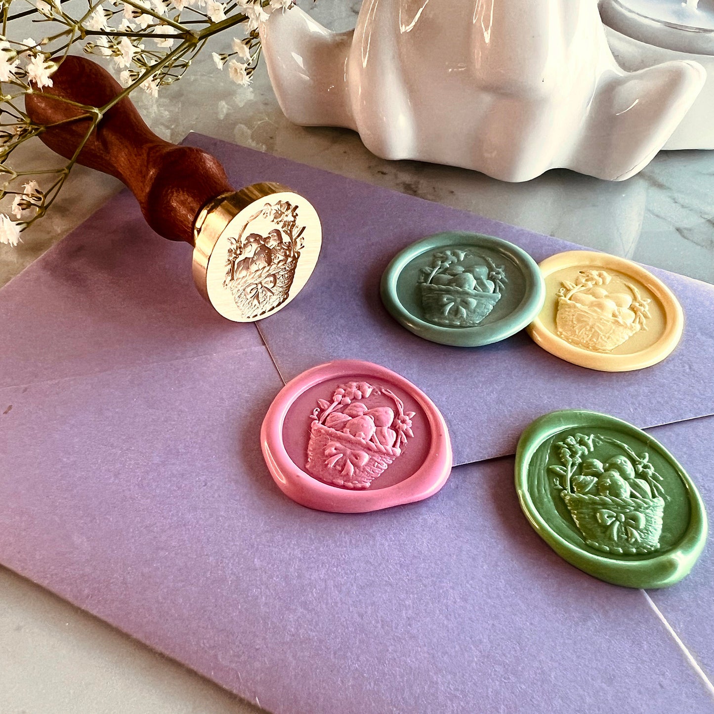 Easter Basket Wax Seal Stamp (25mm)