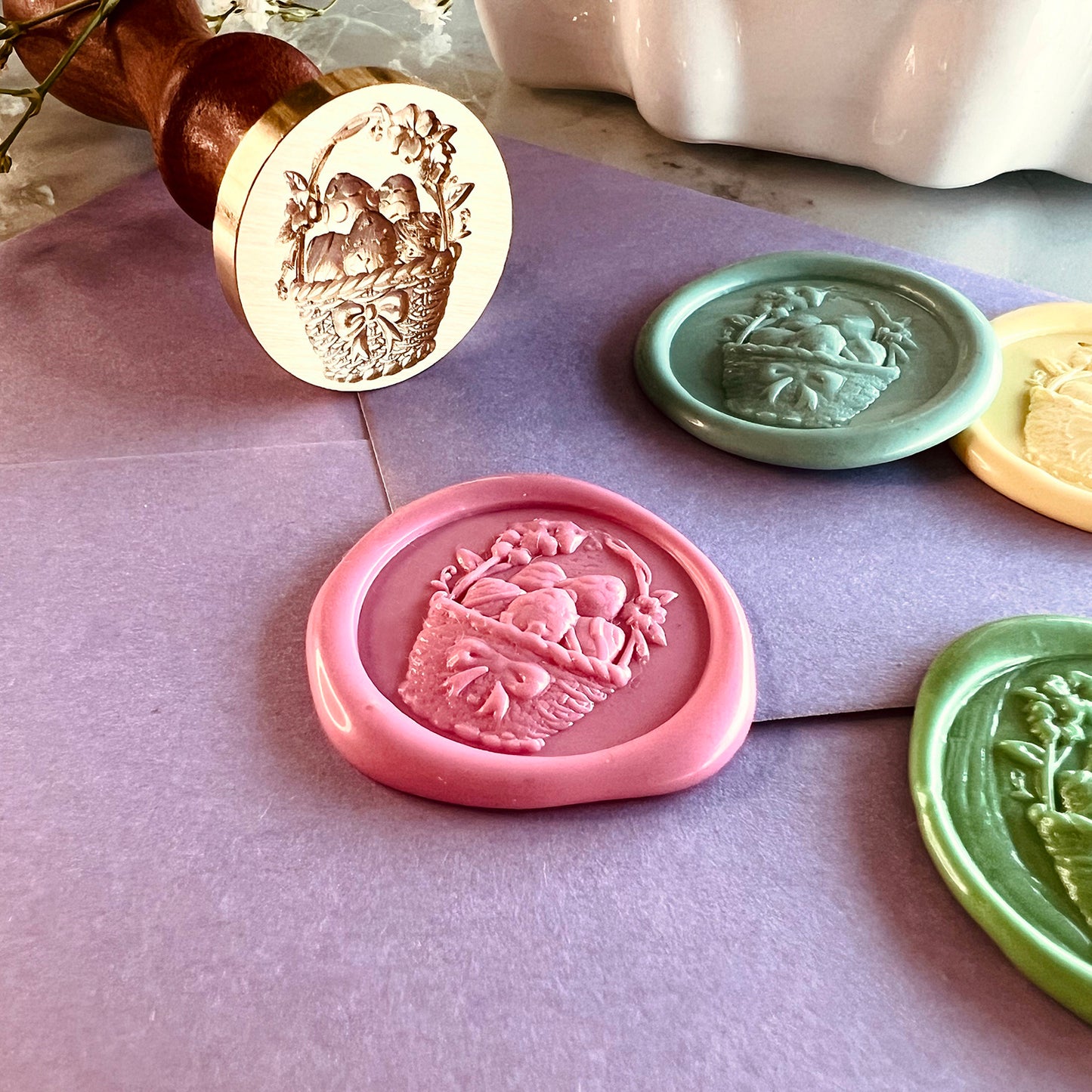 Easter Basket Wax Seal Stamp (25mm)