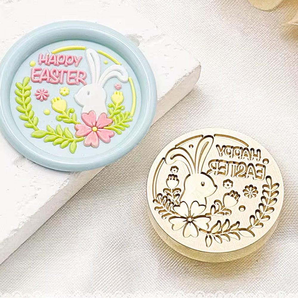 Happy Easter Bunny Wax Seal Stamp (25mm)