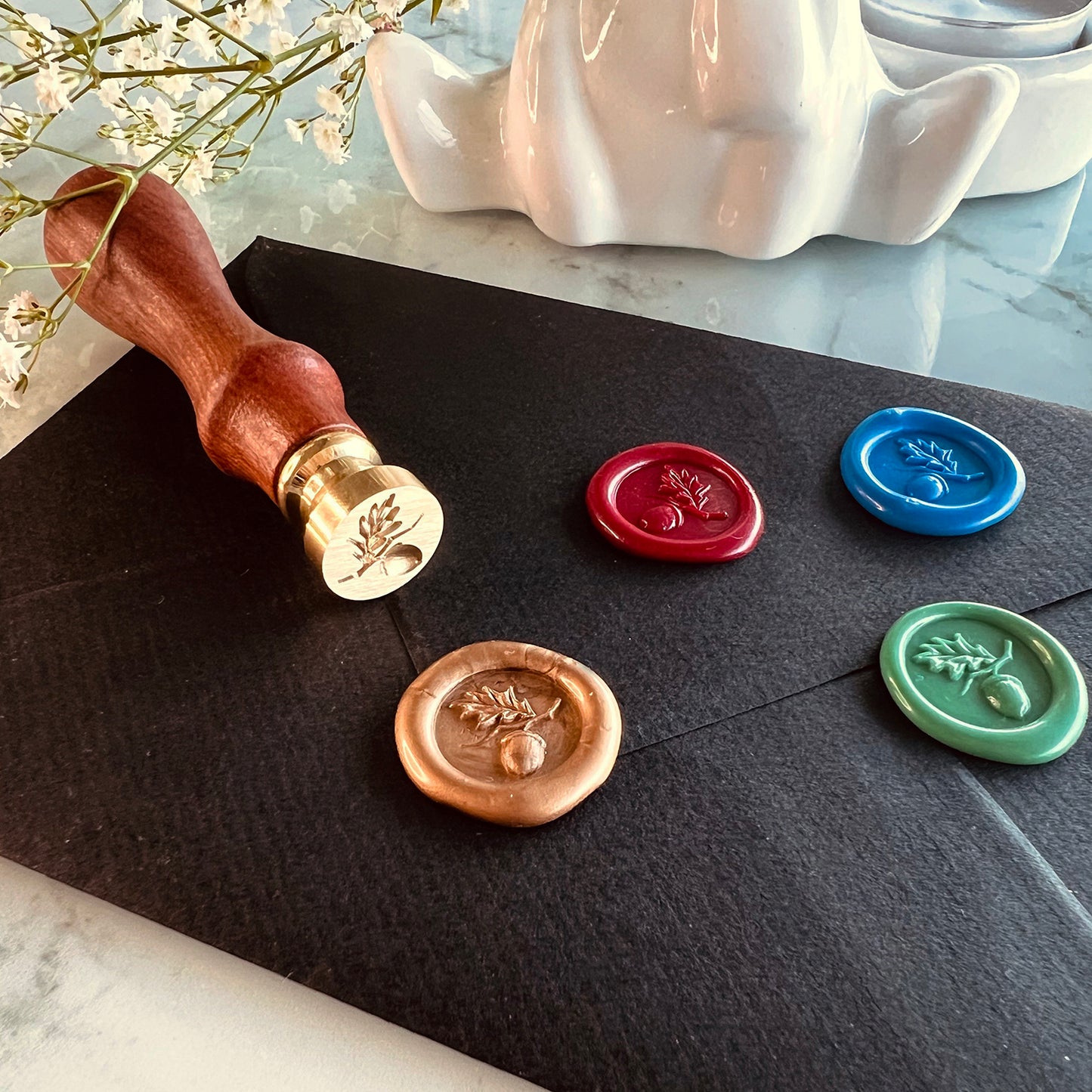 Mini Acorn Wax Seal Stamp (15mm)