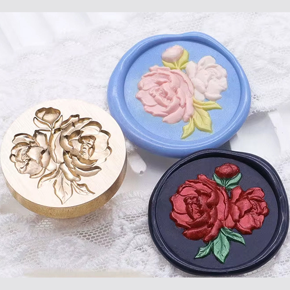 Peony Wax Seal Stamp (25mm)