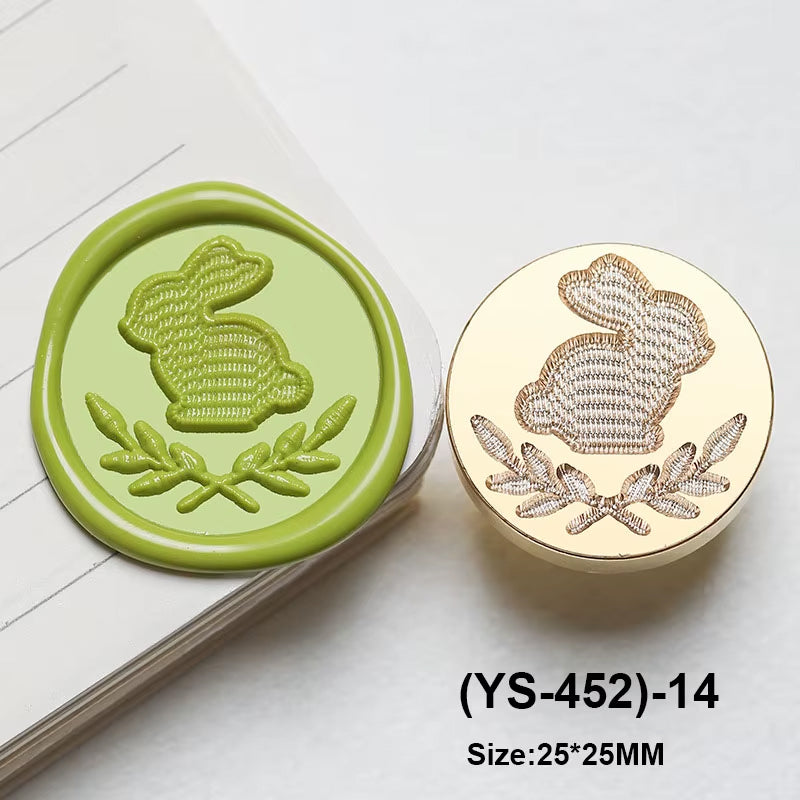 Knitted Bunny Wax Seal Stamp (25mm)
