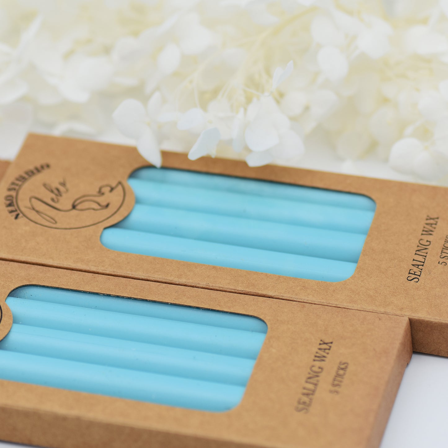 50-Light Blue Wax Seal Sticks – Pack of 5