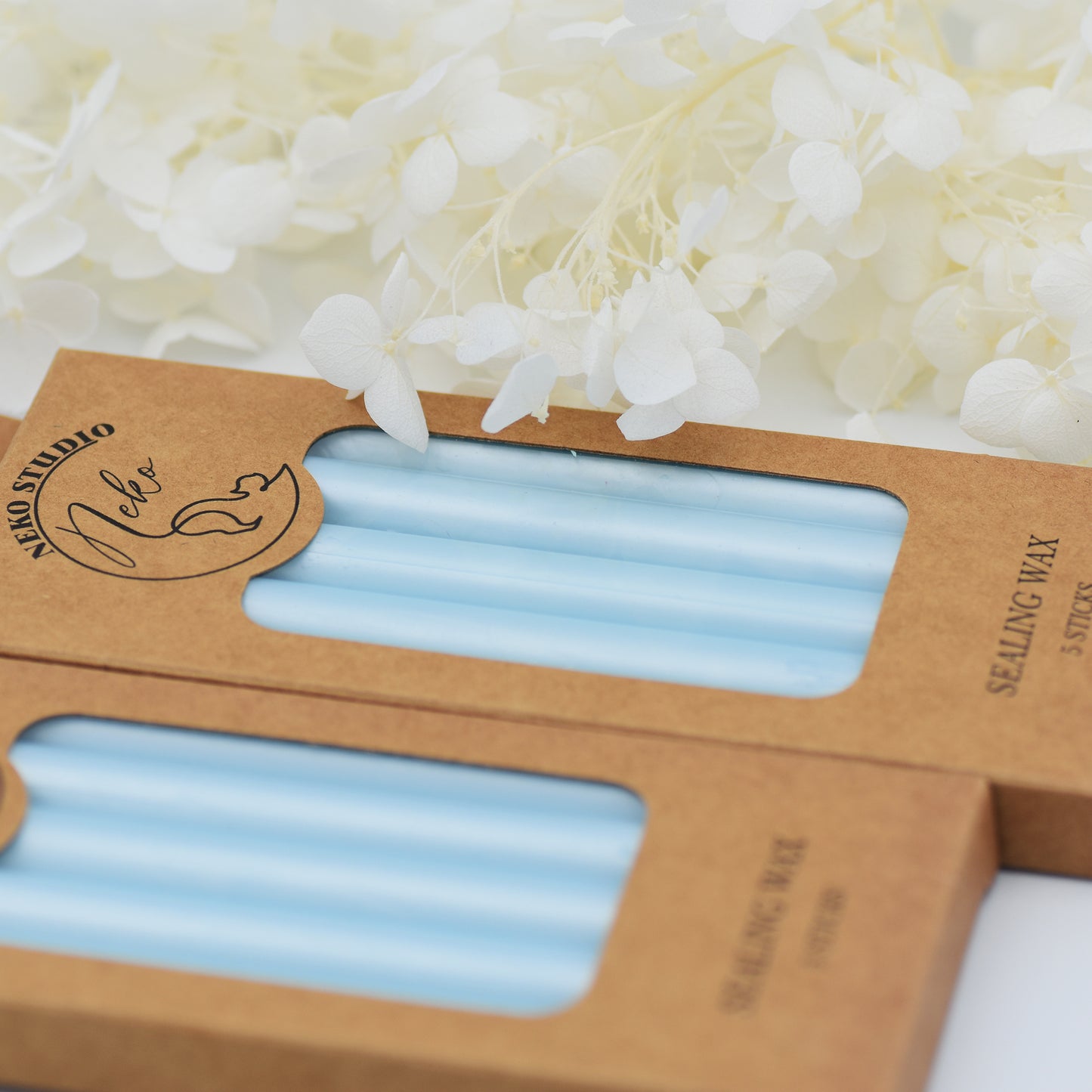 53-Light Pearl Blue Wax Seal Sticks – Pack of 5