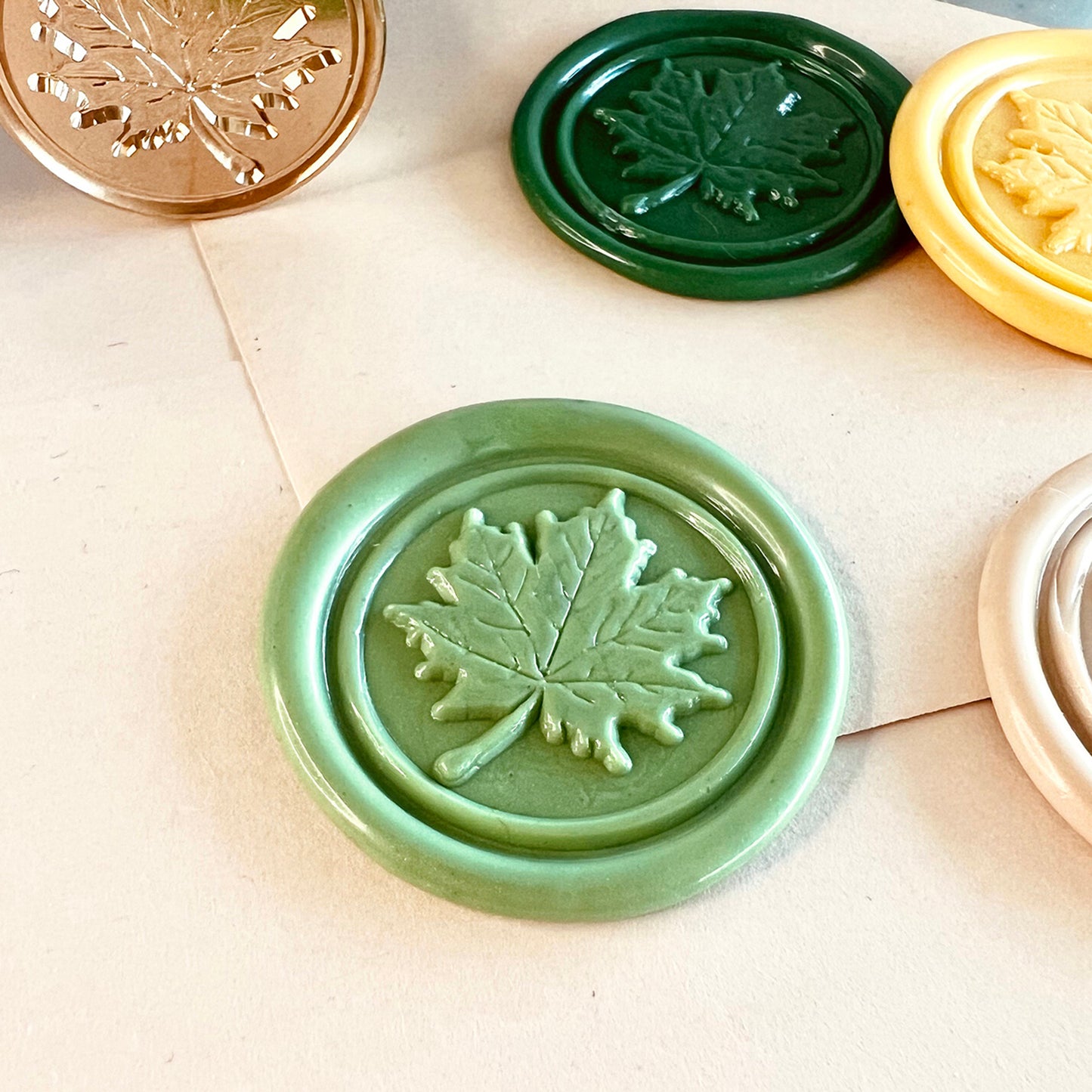Maple Leaf Wax Seal Stamp (25mm)
