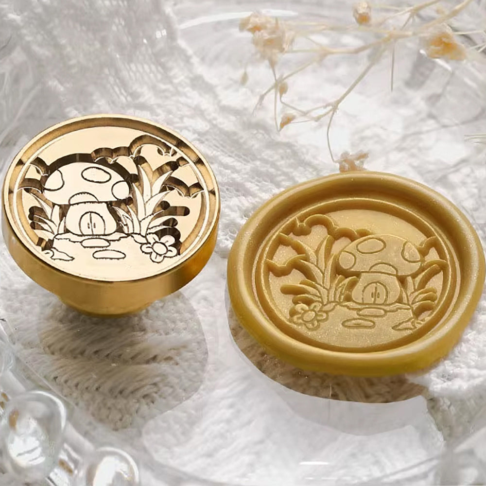 Mushroom Cottage Wax Seal Stamp (25mm)