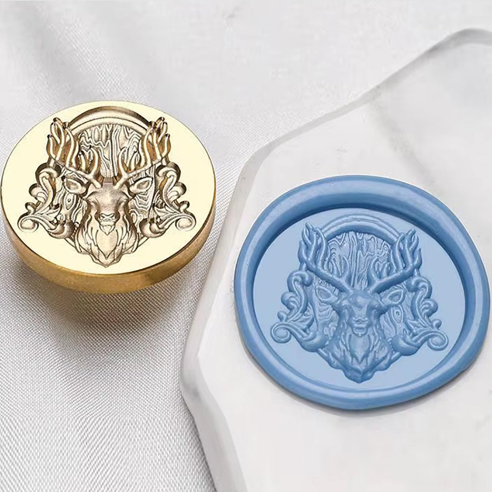 Majestic Stag 3D Wax Seal Stamp (30mm)