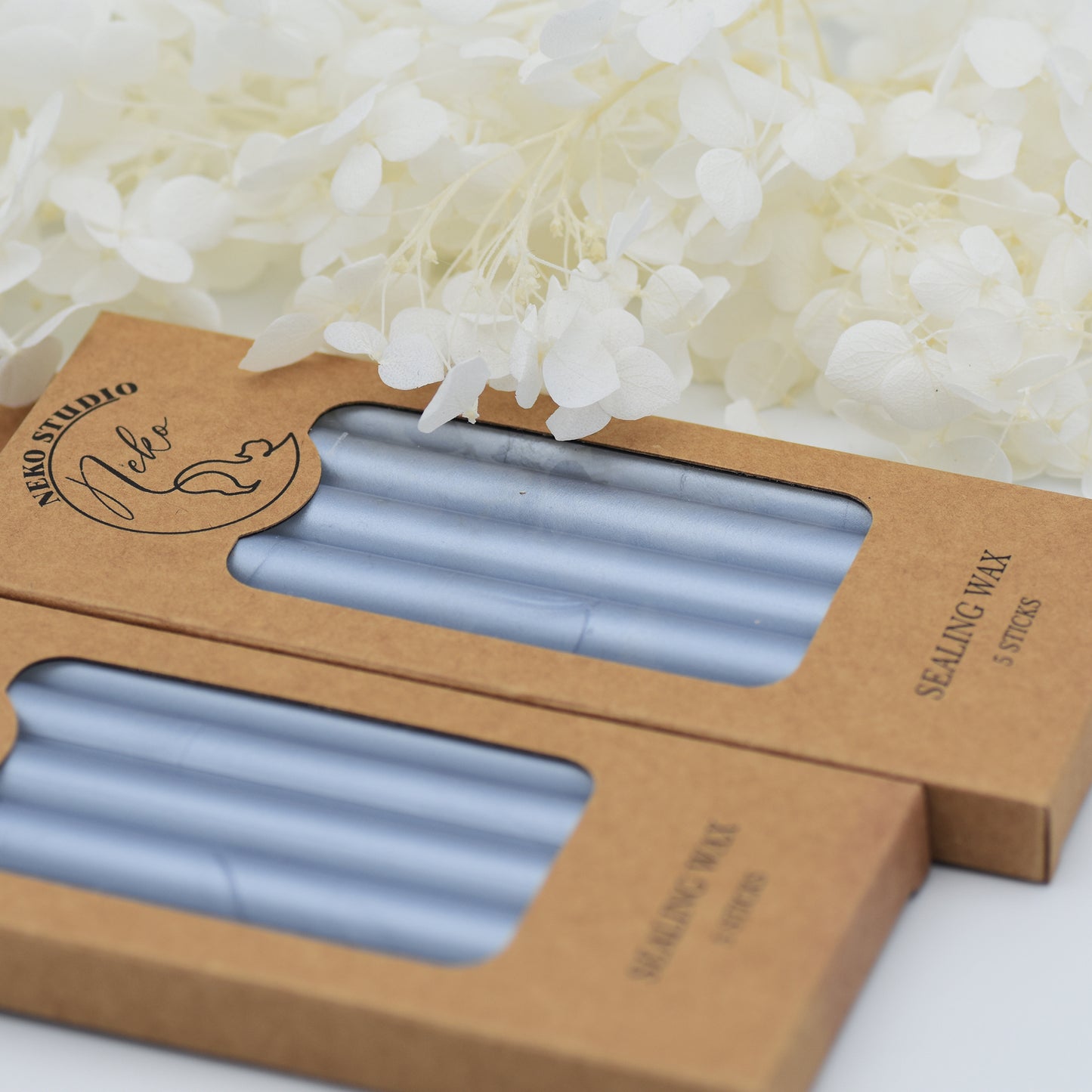 98-Blue Silver Wax Seal Sticks β Pack of 5