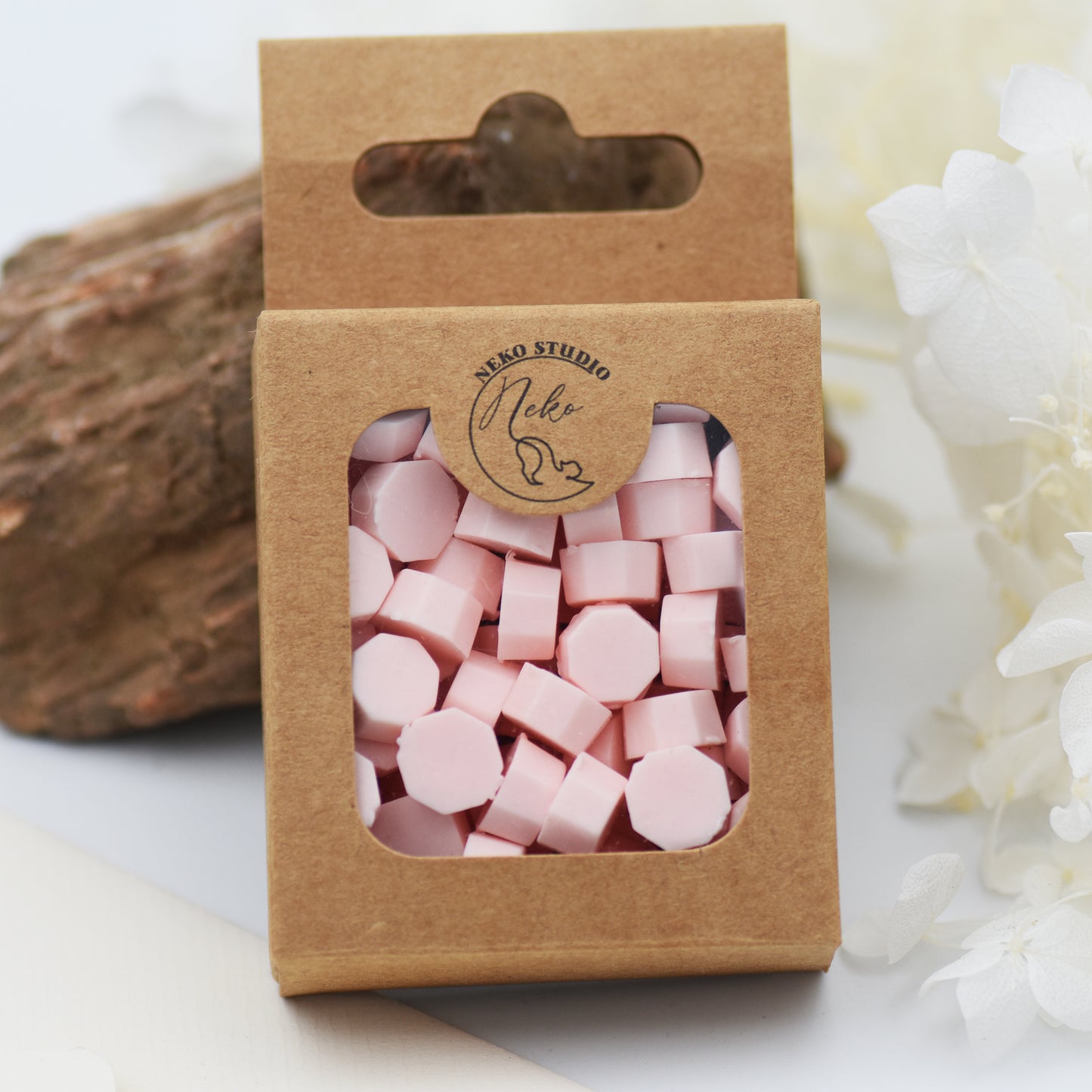 D01 Blush Petal Wax Seal Beads – Soft Pink