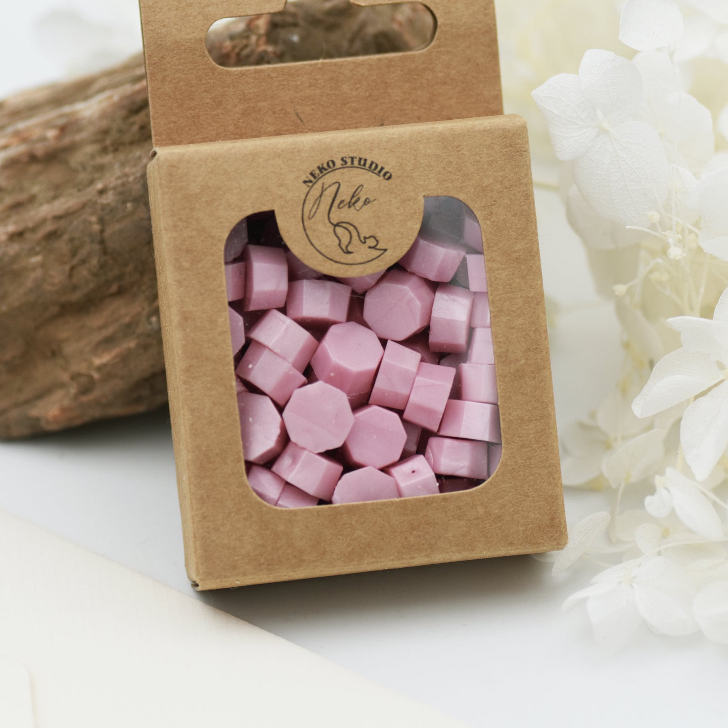 D02 Peony Bloom Wax Seal Beads – Soft Pearl Pink