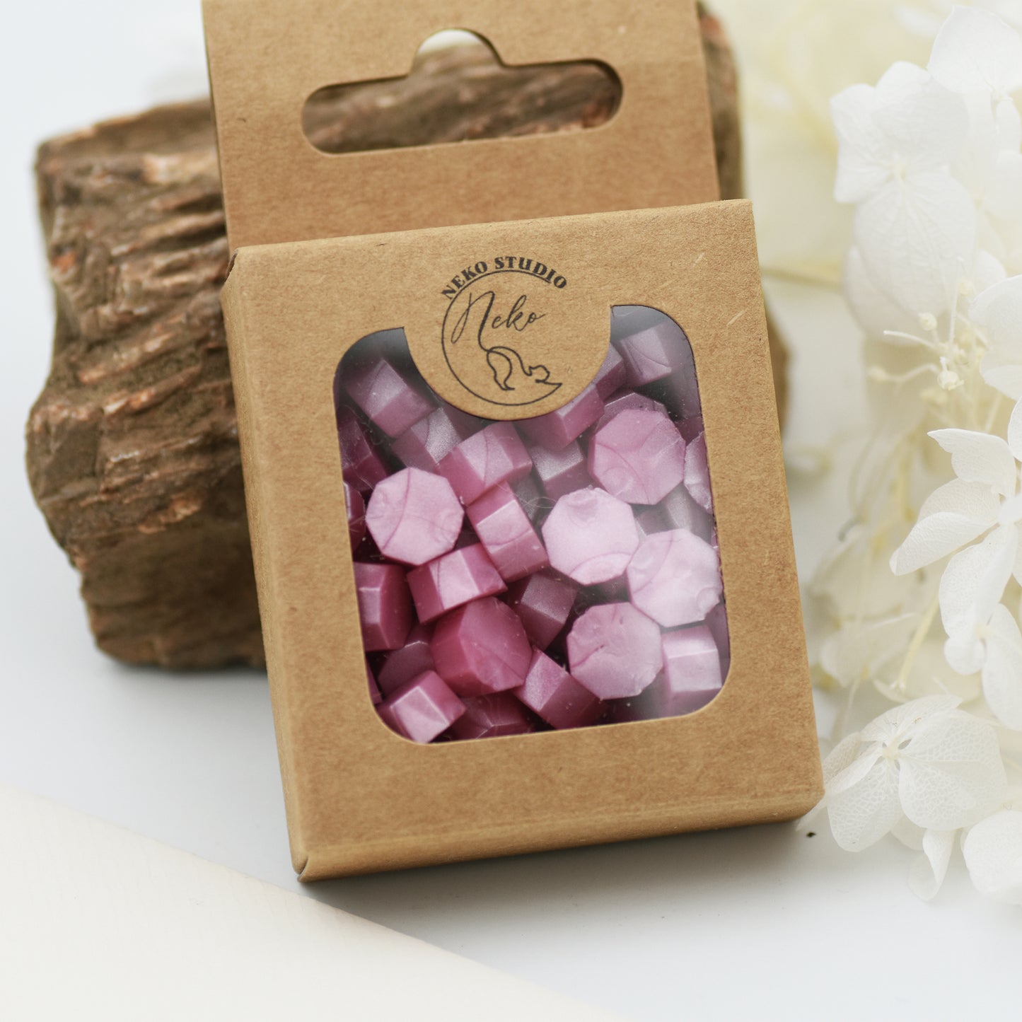 D04 Dusky Petal Wax Seal Beads – Pearl Pink