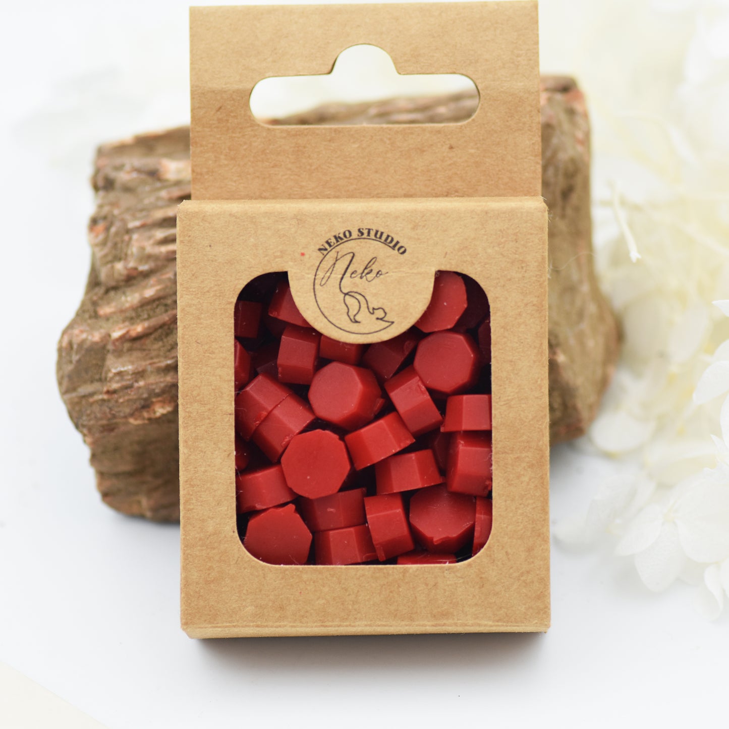 D09 Scarlet Passion Wax Seal Beads – Bright Red
