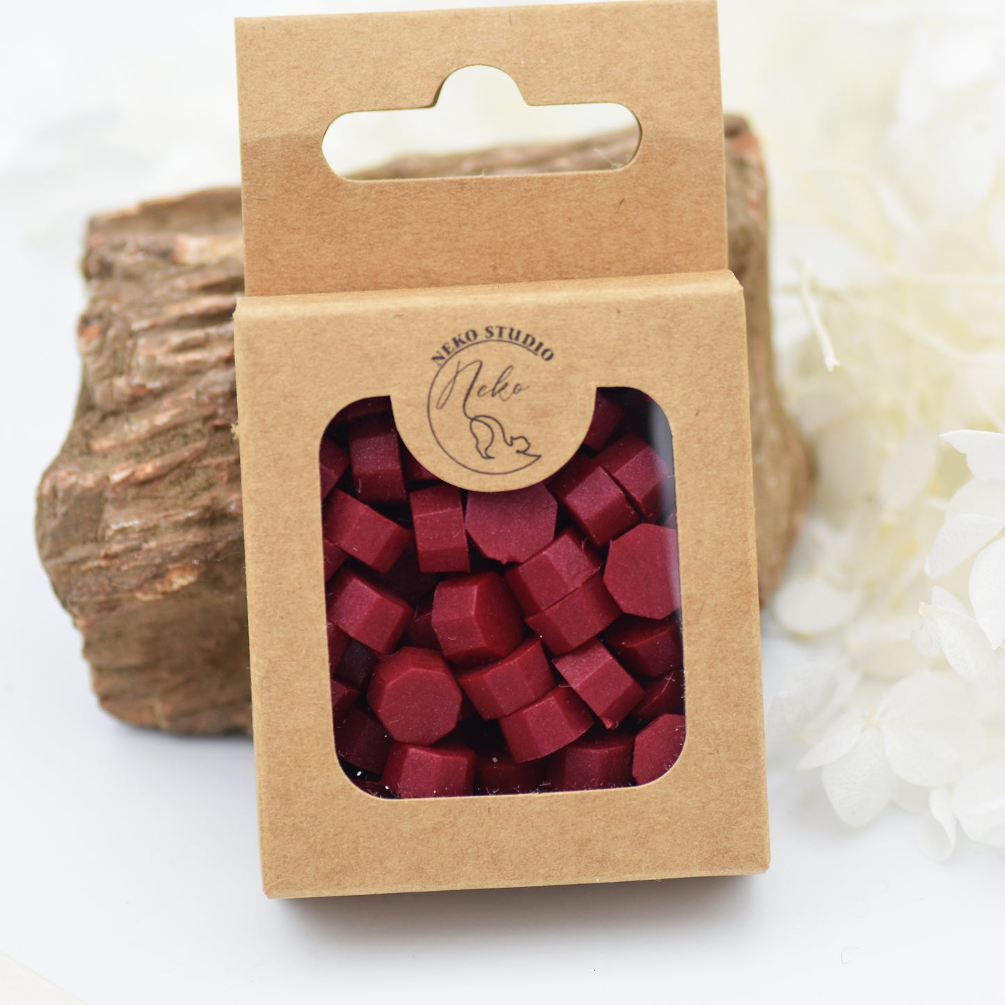 D13 Victorian Rouge Wax Seal Beads – Deep Red