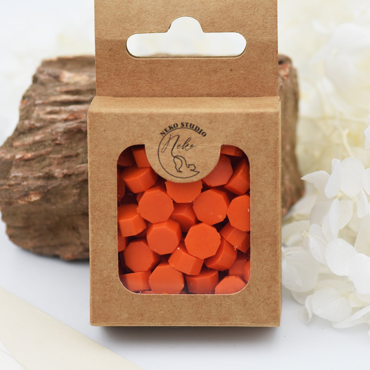 D16 Dutch Orange Wax Seal Beads – Bright Orange