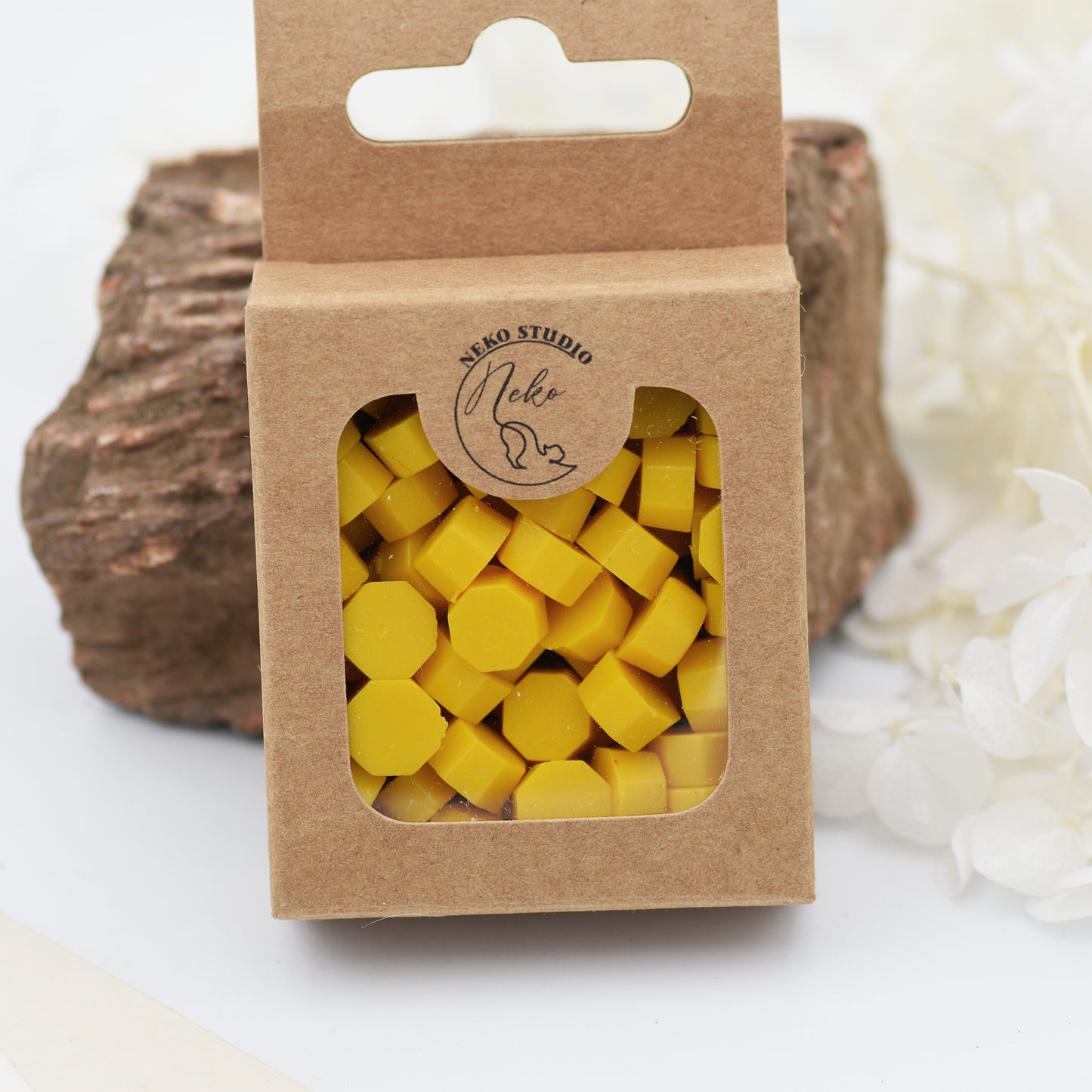D17 Lemon Zest Wax Seal Beads – Vibrant Yellow