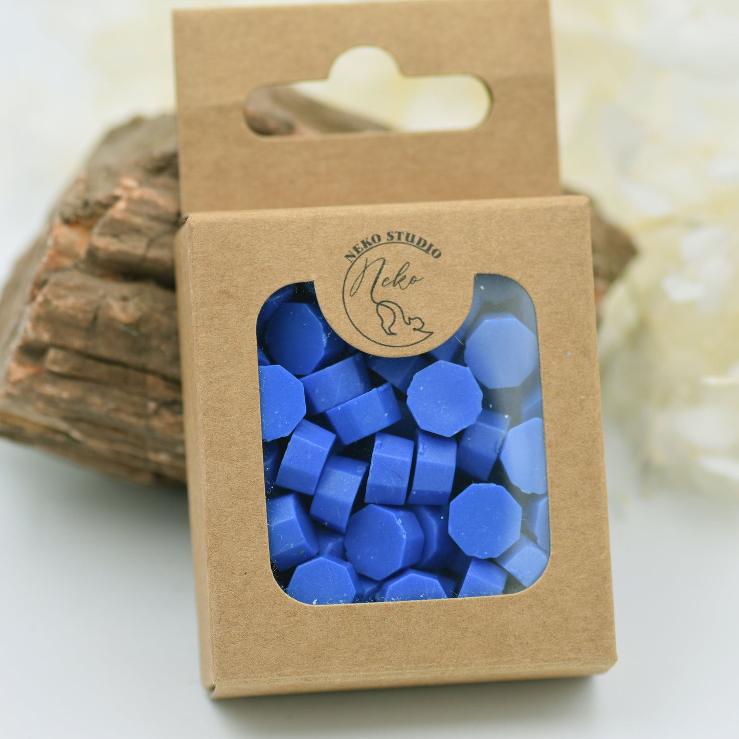 D29 – Cobalt Royale Wax Seal Beads – Bold Blue Elegance
