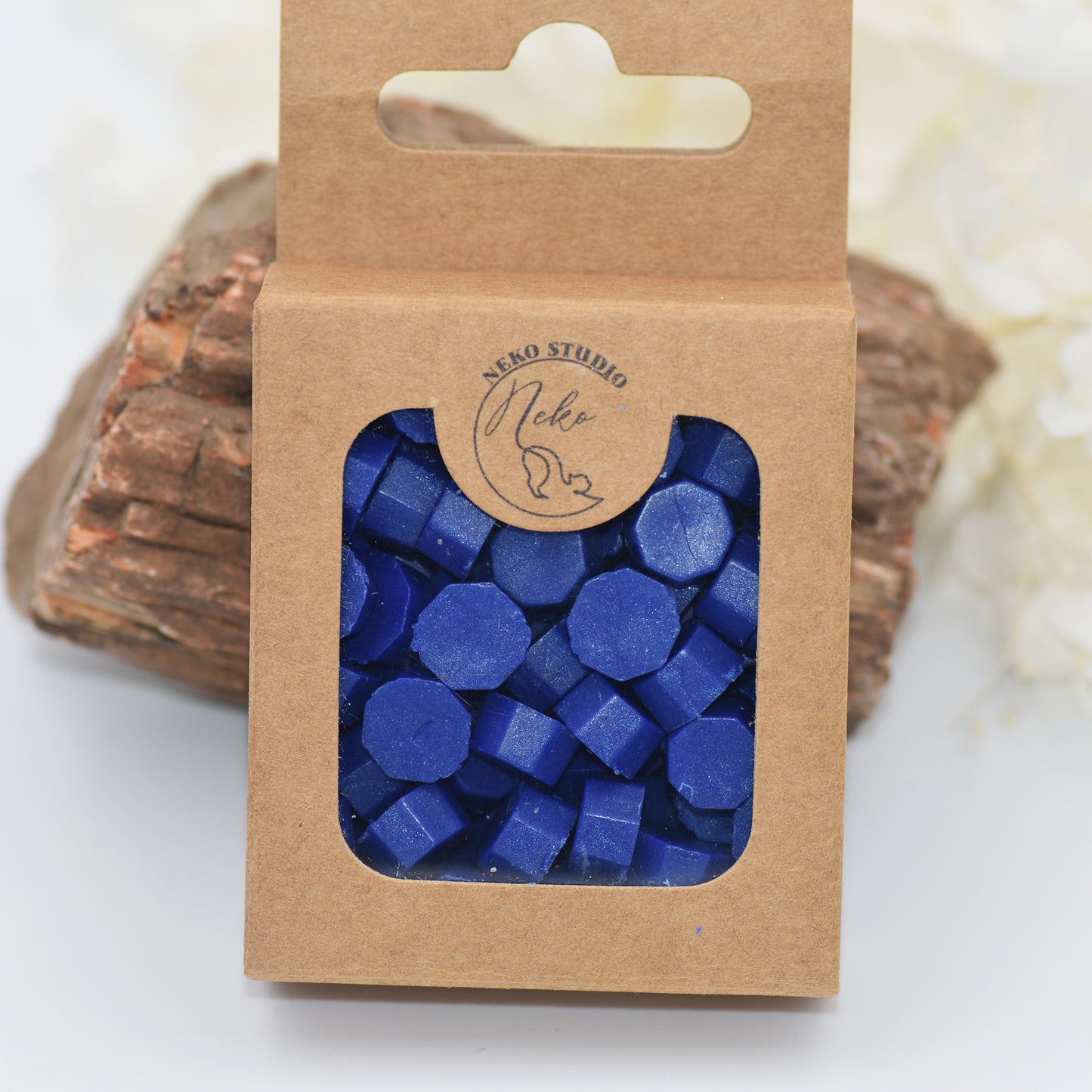 D30 – Nebula Blue Wax Seal Beads – Deep Blue