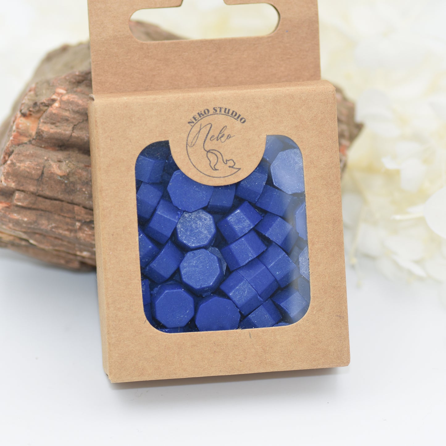 D32 – Majestic Indigo Wax Seal Beads – Deep Royal Indigo