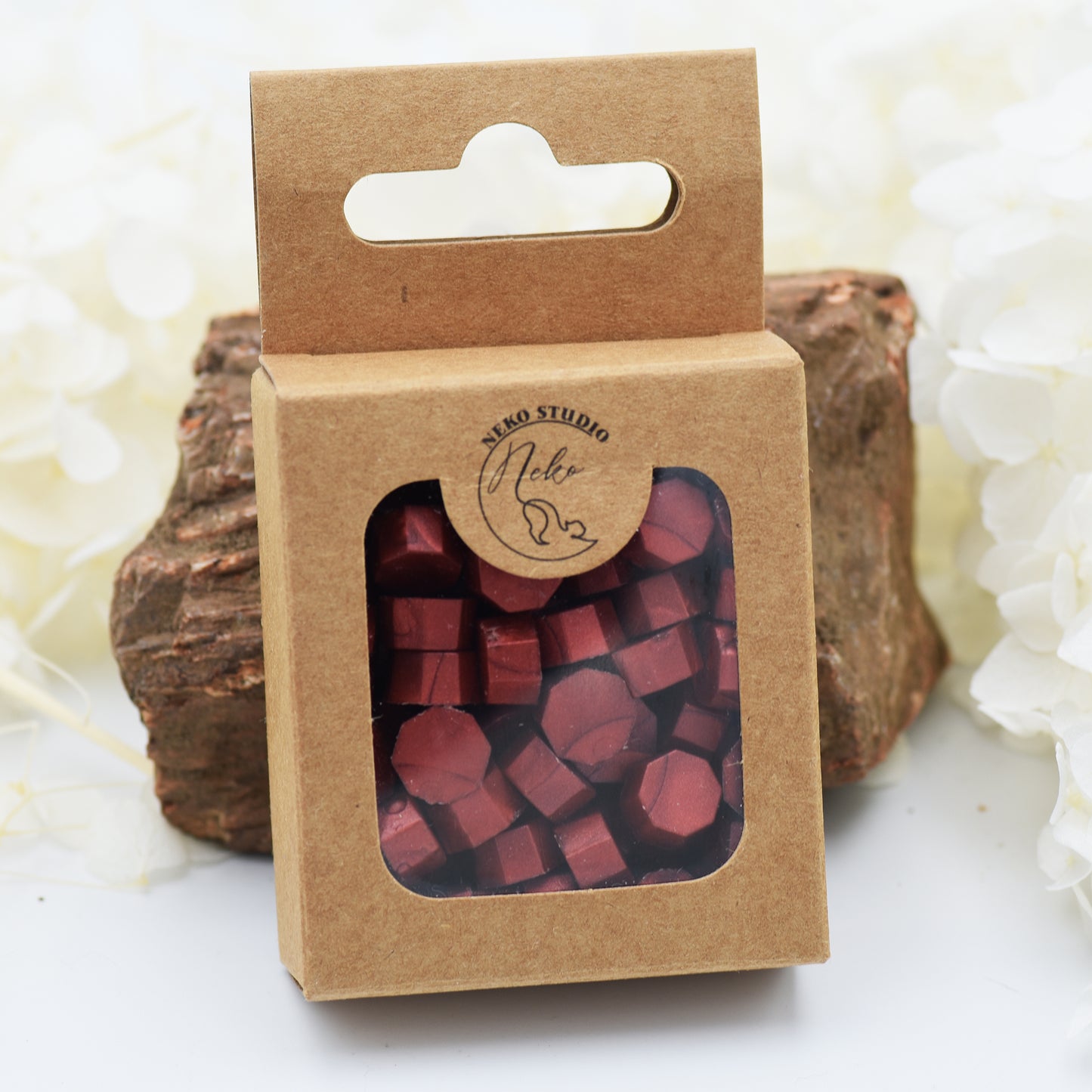 D43 Oxidized Copper Wax Seal Beads – Rich Rustic Red with a Metallic Sheen