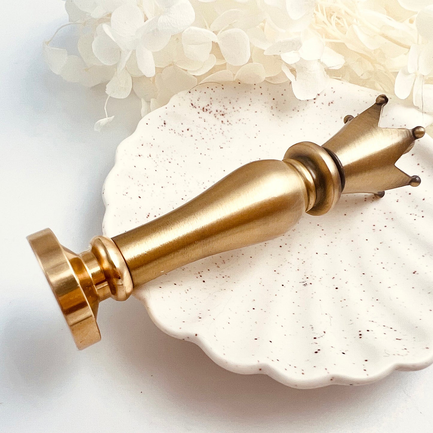 Luxury Crown Brass Wax Seal Handle 61g