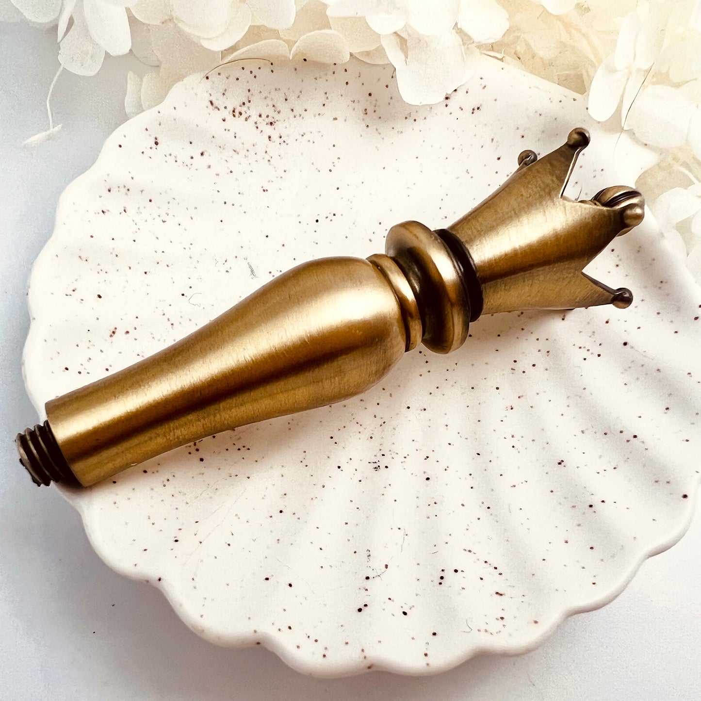 Luxury Crown Brass Wax Seal Handle 61g