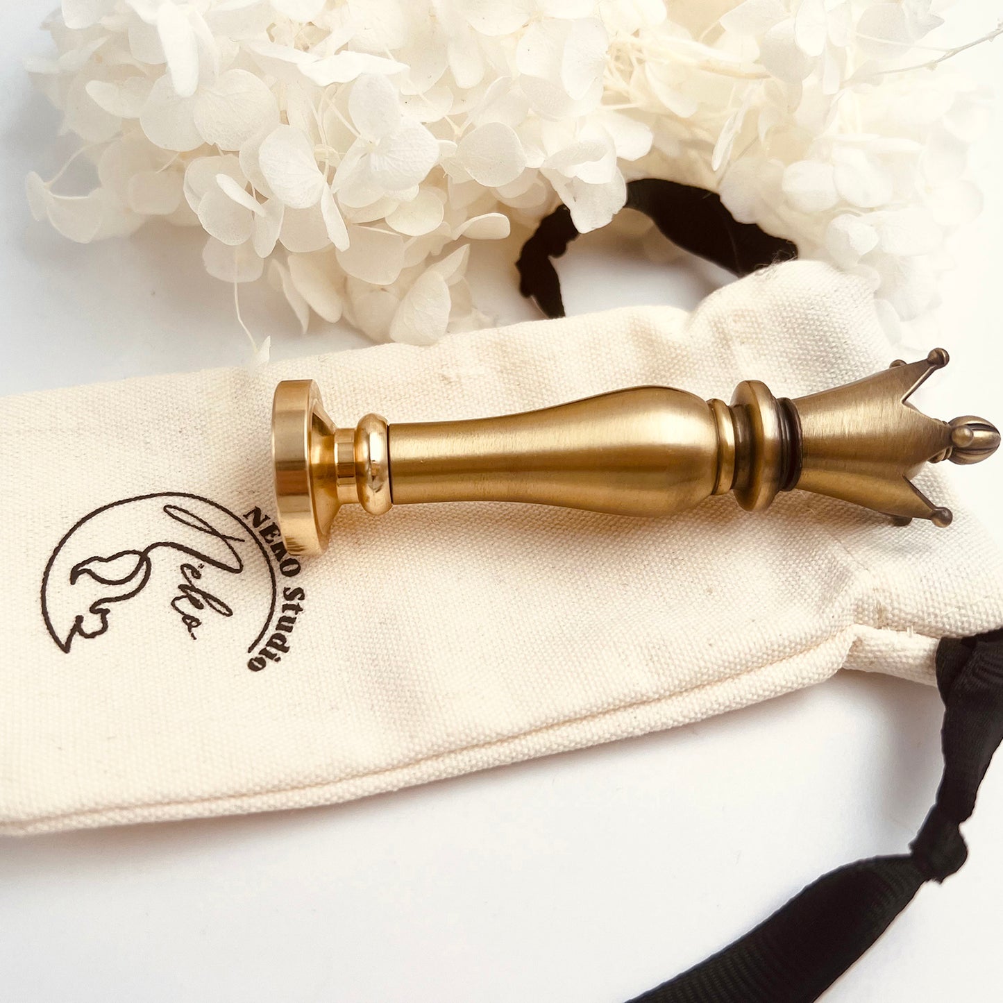 Luxury Crown Brass Wax Seal Handle 61g