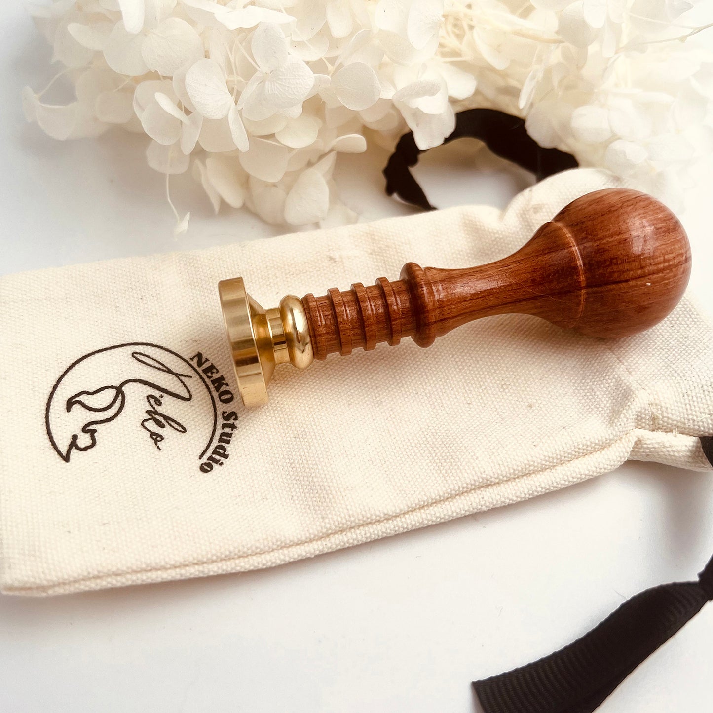 Elegant Wooden Wax Seal Stamp Handle – 19g