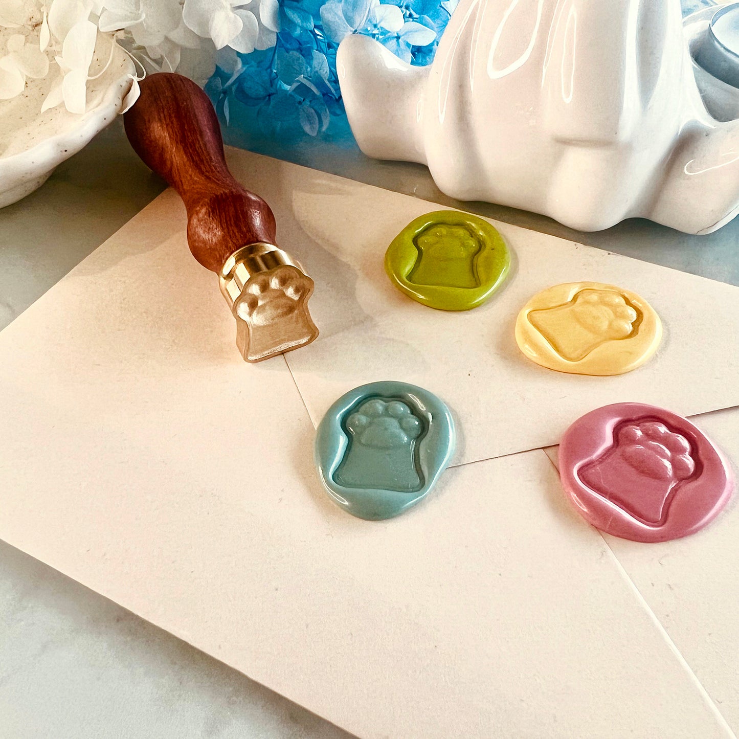 Paw Print Wax Seal Stamp (20.8x15.3mm)