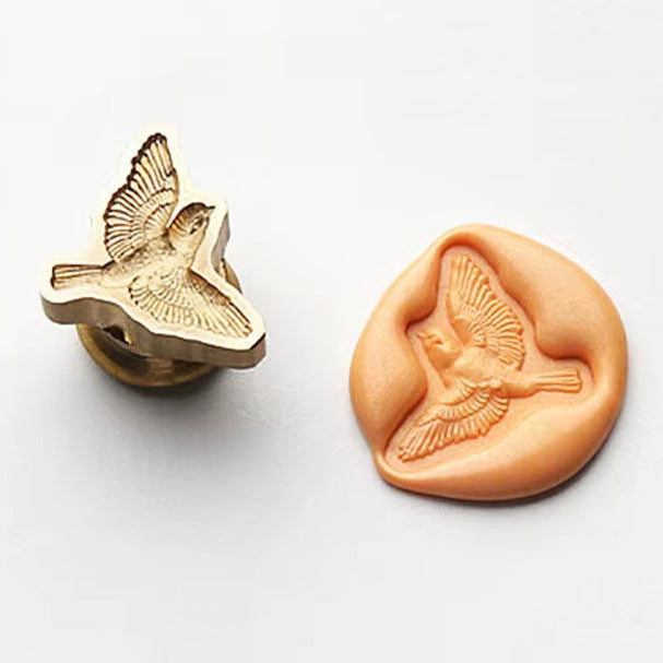 Mini Bird Wax Seal Stamp size 18x23mm
