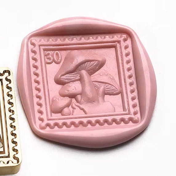 Mushroom Postage Wax Seal Stamp 25mm