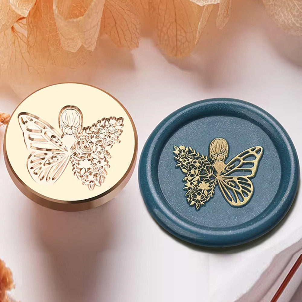 Floral Fairy Wax Seal Stamp – Butterfly Fairy size 25mm