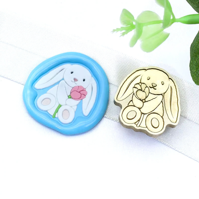 Adorable Bunny Wax Seal Stamp – Easter (25x25mm)