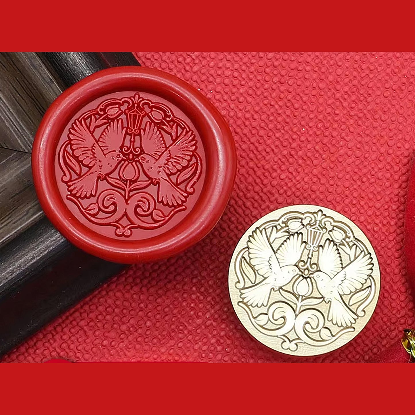 Valentine's Day Love Birds Wax Seal Stamp (25mm)